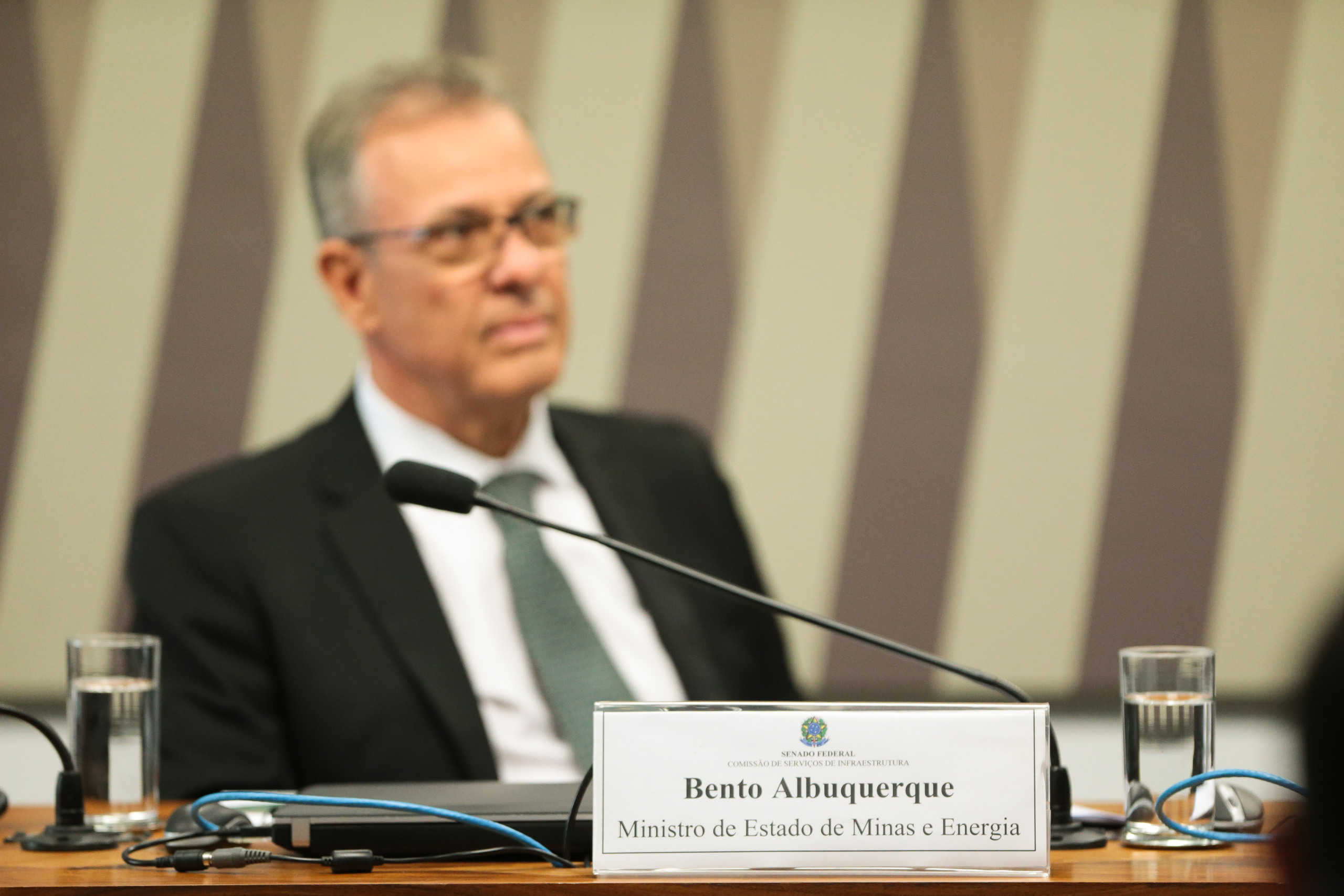 Brasília-DF 26/03/2019 Audiência Pública da Comissão de Serviços de Infraestrutura do Senado Federal. Bento Albuquerque, Ministro de Estado de Minas e Energia. Senado Federal. Foto: Saulo Cruz/MME