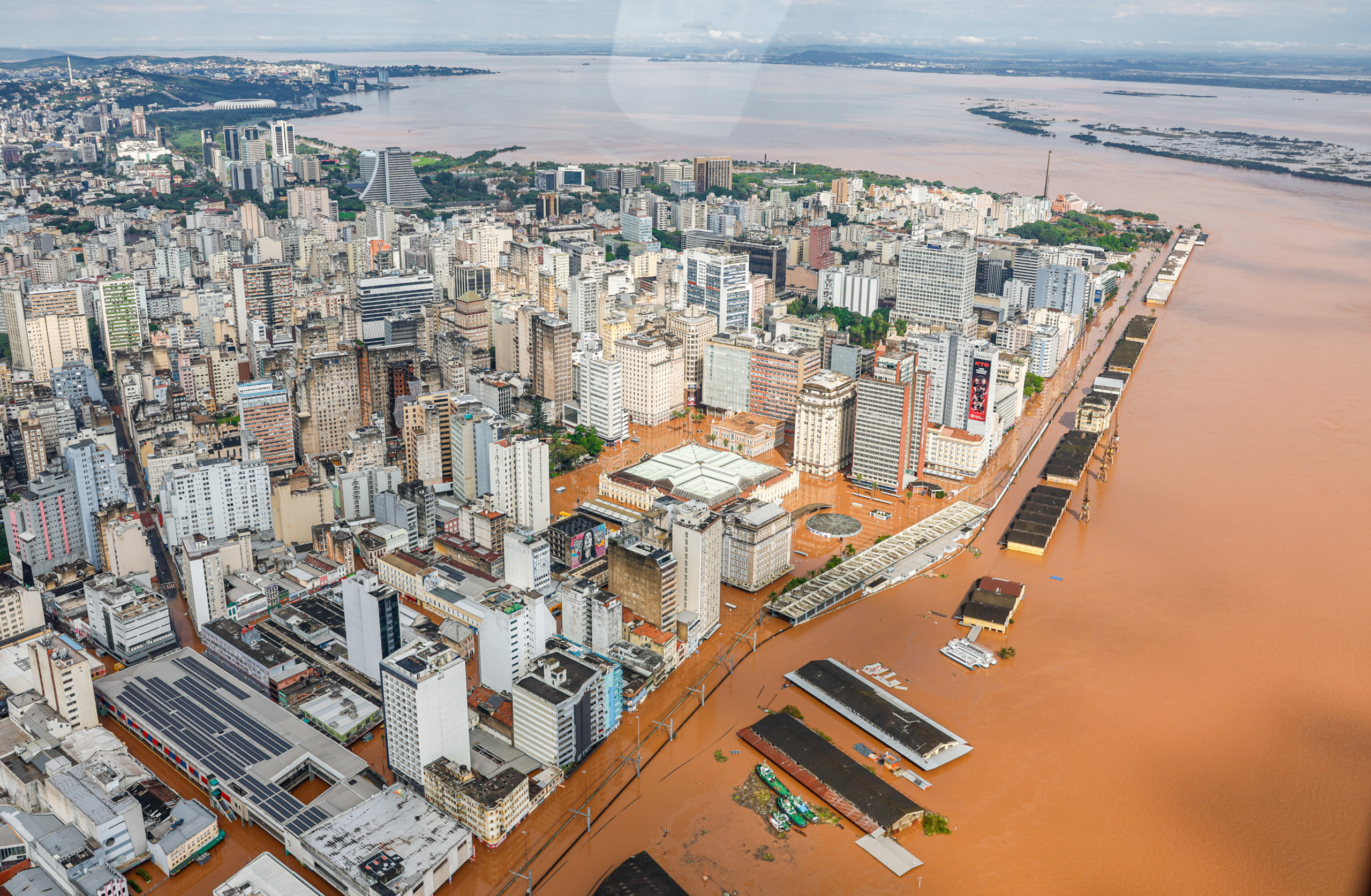 Inundação em Canoas/RS em maio de 2024