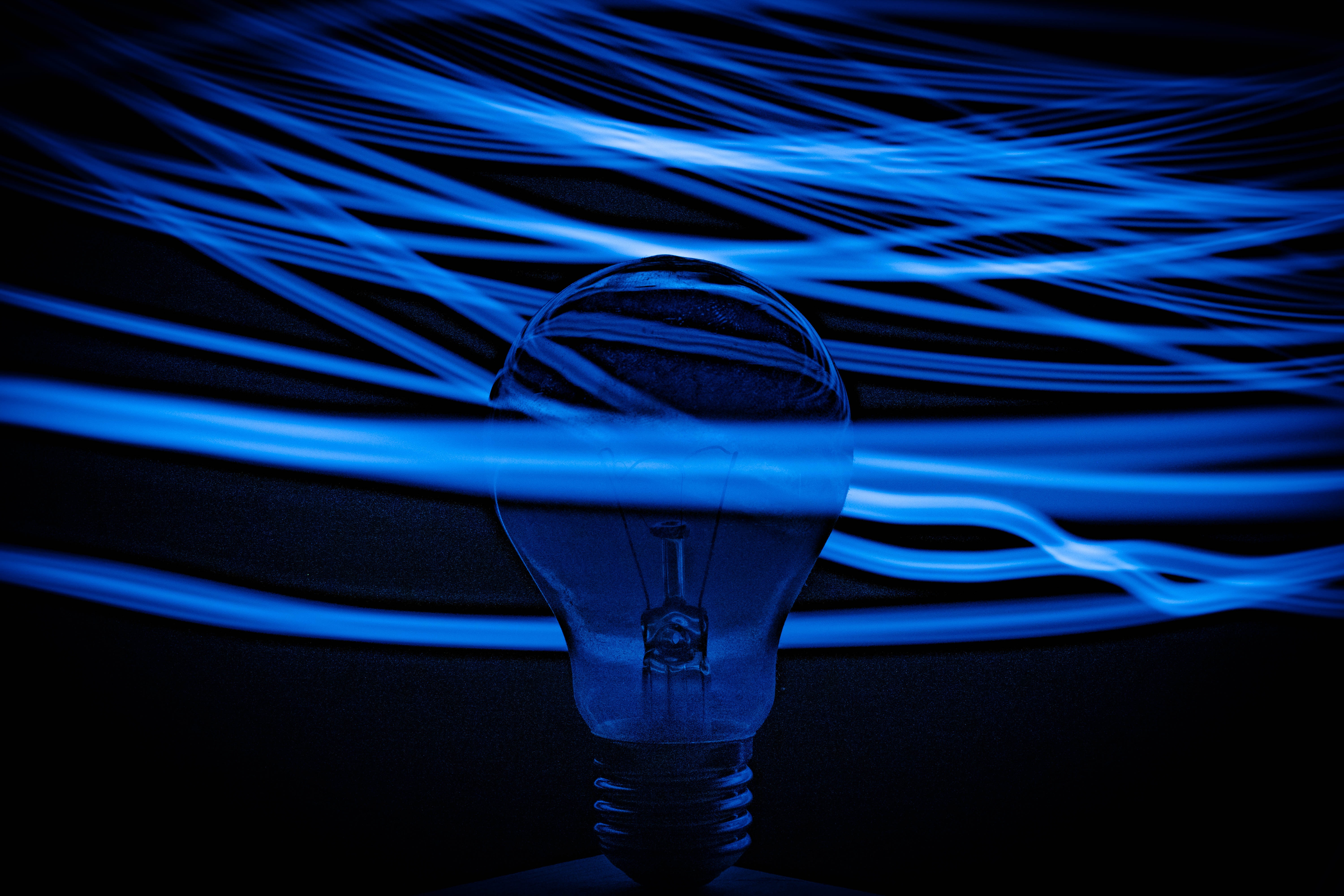 lampada azul