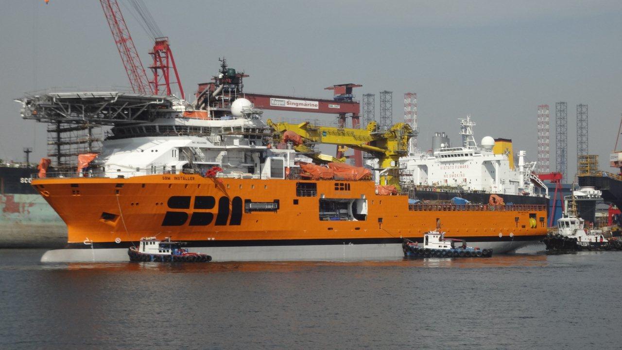 Barco de apoio da SBM Offshore