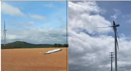 Eólica da Neoenergia também tem operação de aerogeradores suspensa após queda de pás da LM Wind