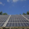 Painel solar em instalação de MMGD