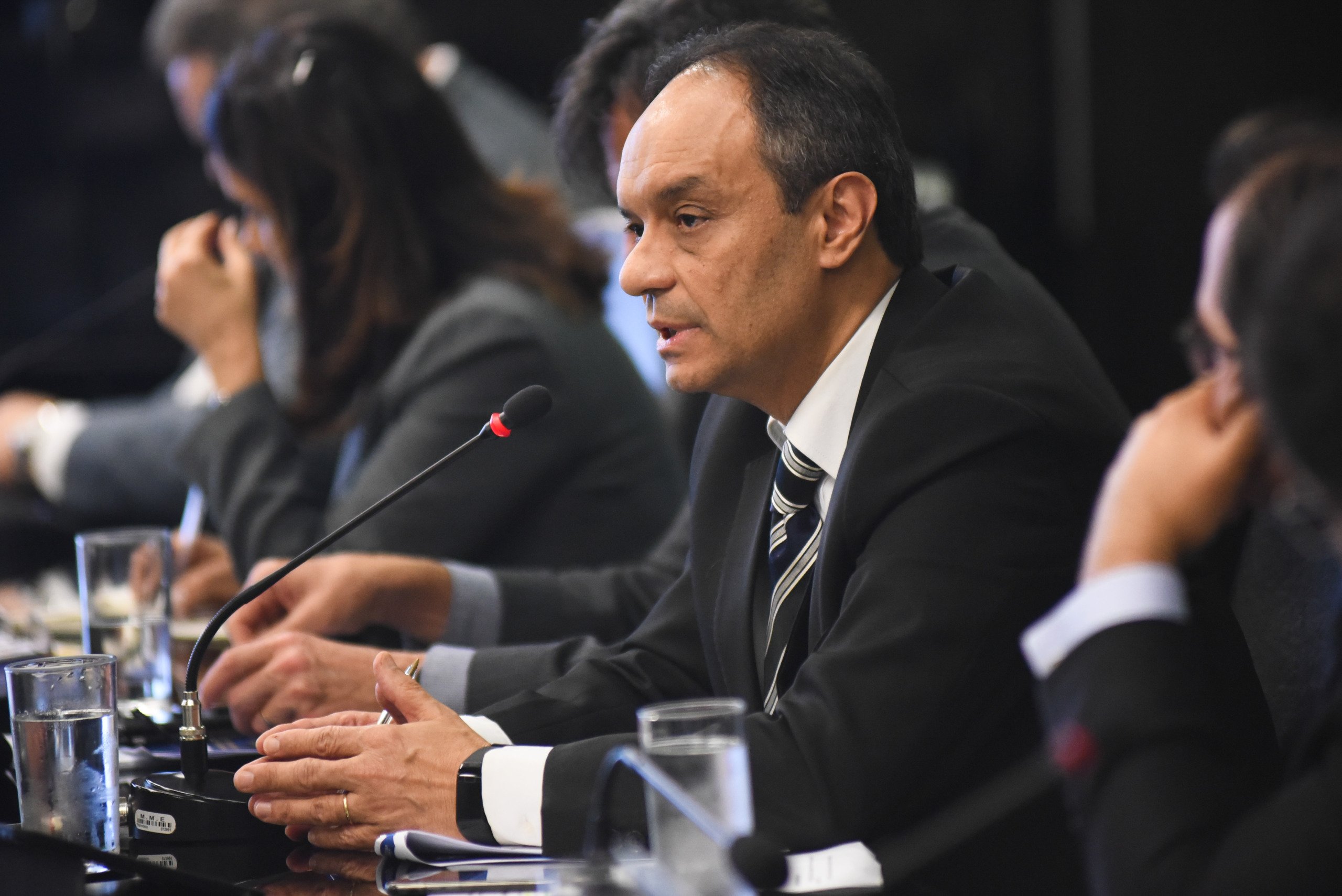 Brasília-DF, 07/11/2018 210ª Reunião do Comitê de Monitoramento do Setor Elétrico Mesa coordenadora: Rui Guilherme Altieri, Presidente do Conselho de Administração da Câmara de Comercialização de Energia Elétrica – CCEE Ministério de Minas e Energia (MME) Foto: Saulo Cruz/MME