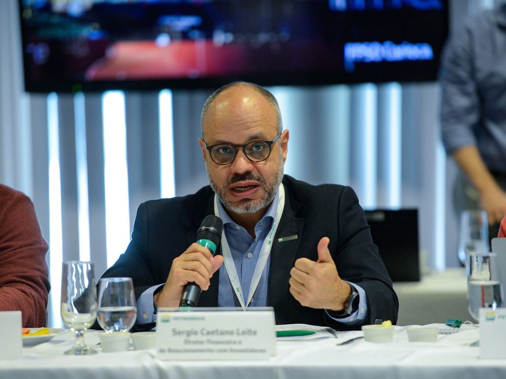 RIO DE JANEIRO (RJ), 19/07/2023 – O diretor financeiro e de relacionamento com investidores da Petrobras, Sergio Caetano Leite fala durante café da manhã com jornalistas no Centro de Pesquisas da Petrobras (Cenpes), na Ilha do Fundão, zona norte da capital fluminense. Foto: Tomaz Silva/Agência Brasil