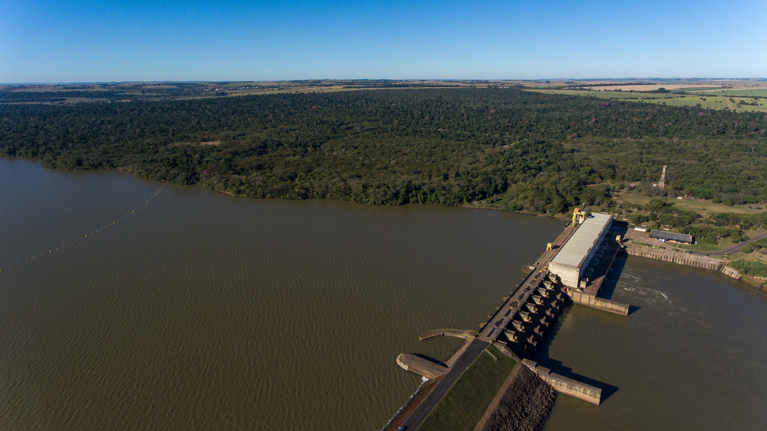 ROSANA, SP, 2017-08-19: Fotos aereas da UHE de Rosana em Rosana – SP para o Perfil Corporativo 2017. (Foto: Henrique Manreza). (Foto: Henrique Manreza)