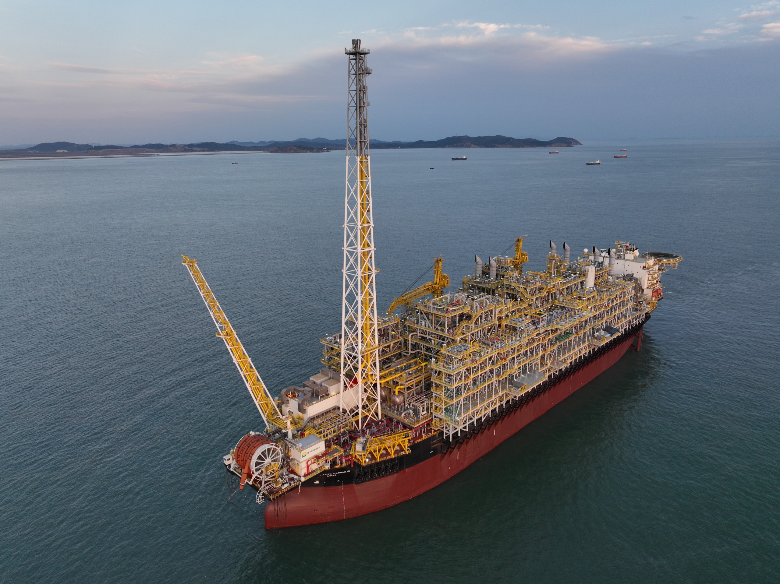 FPSO Anita Garibaldi, que faz parte da revitalização de Marlim, na bacia de Campos