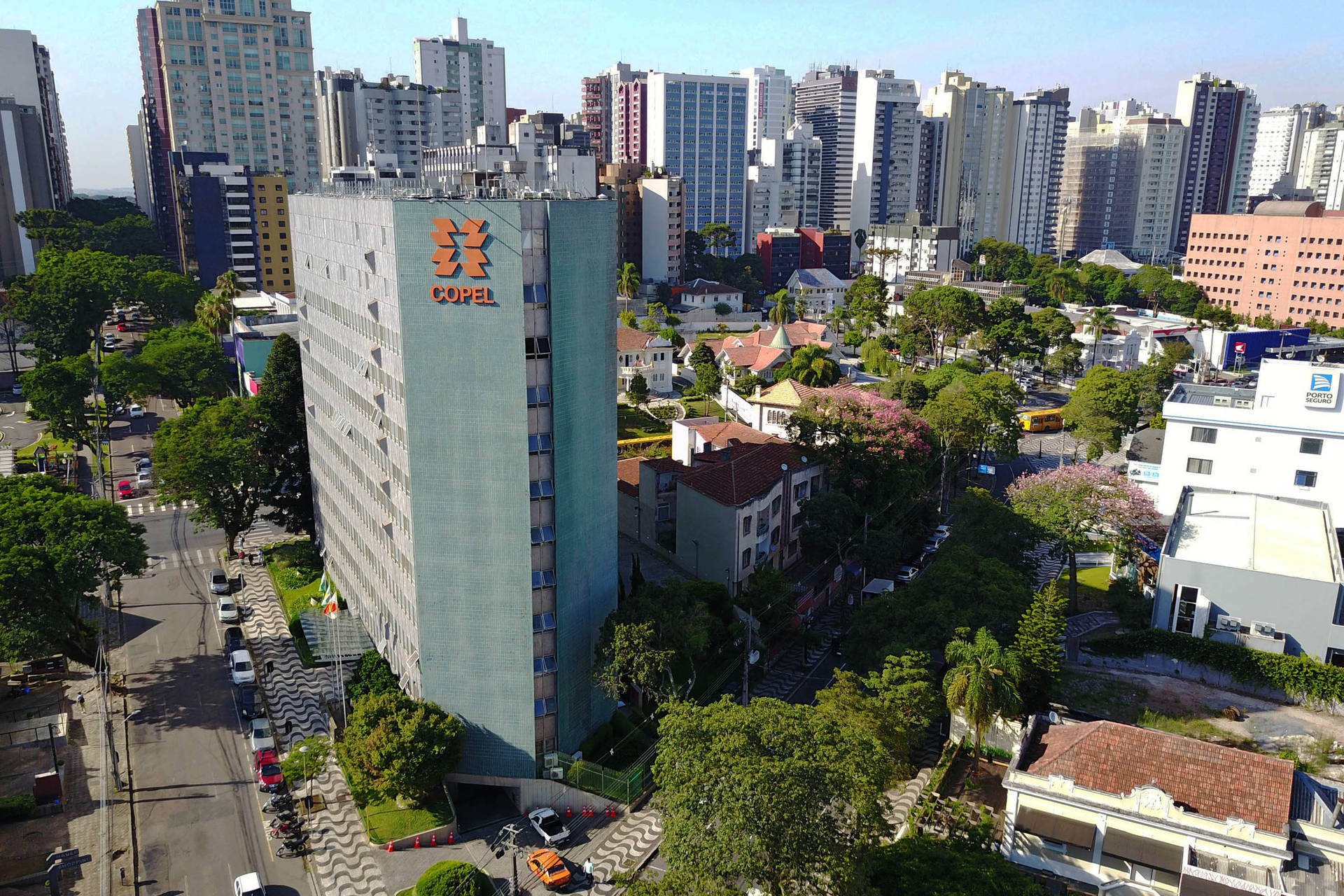 Vista aérea da sede da Copel no Paraná / Crédito: Divulgação