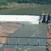 Foto aérea da hidrelétrica 14 de Julho