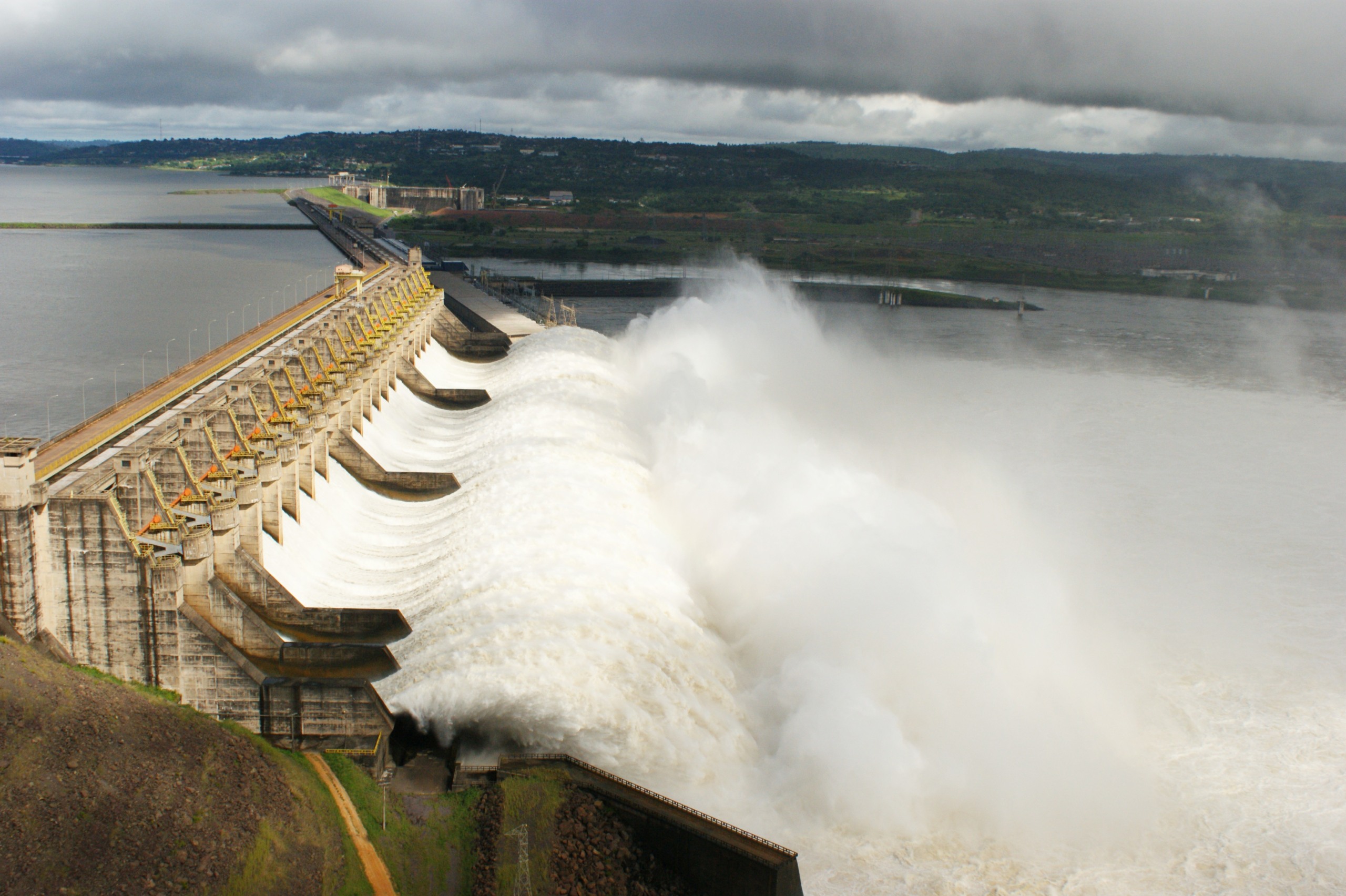 Hidrelétrica de Tucuruí, localizada no rio Tocantins, tem 8.370 MW de potência é a segunda maior do país