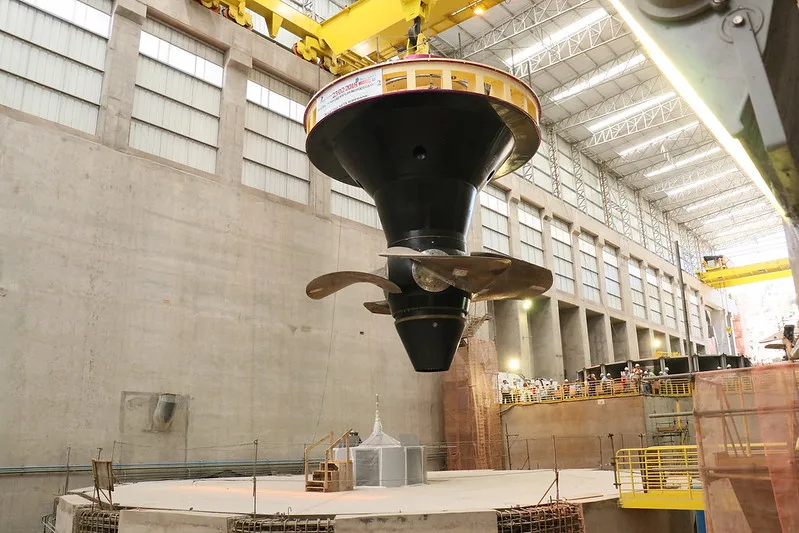 Turbina da UHE Baixo Iguaçu