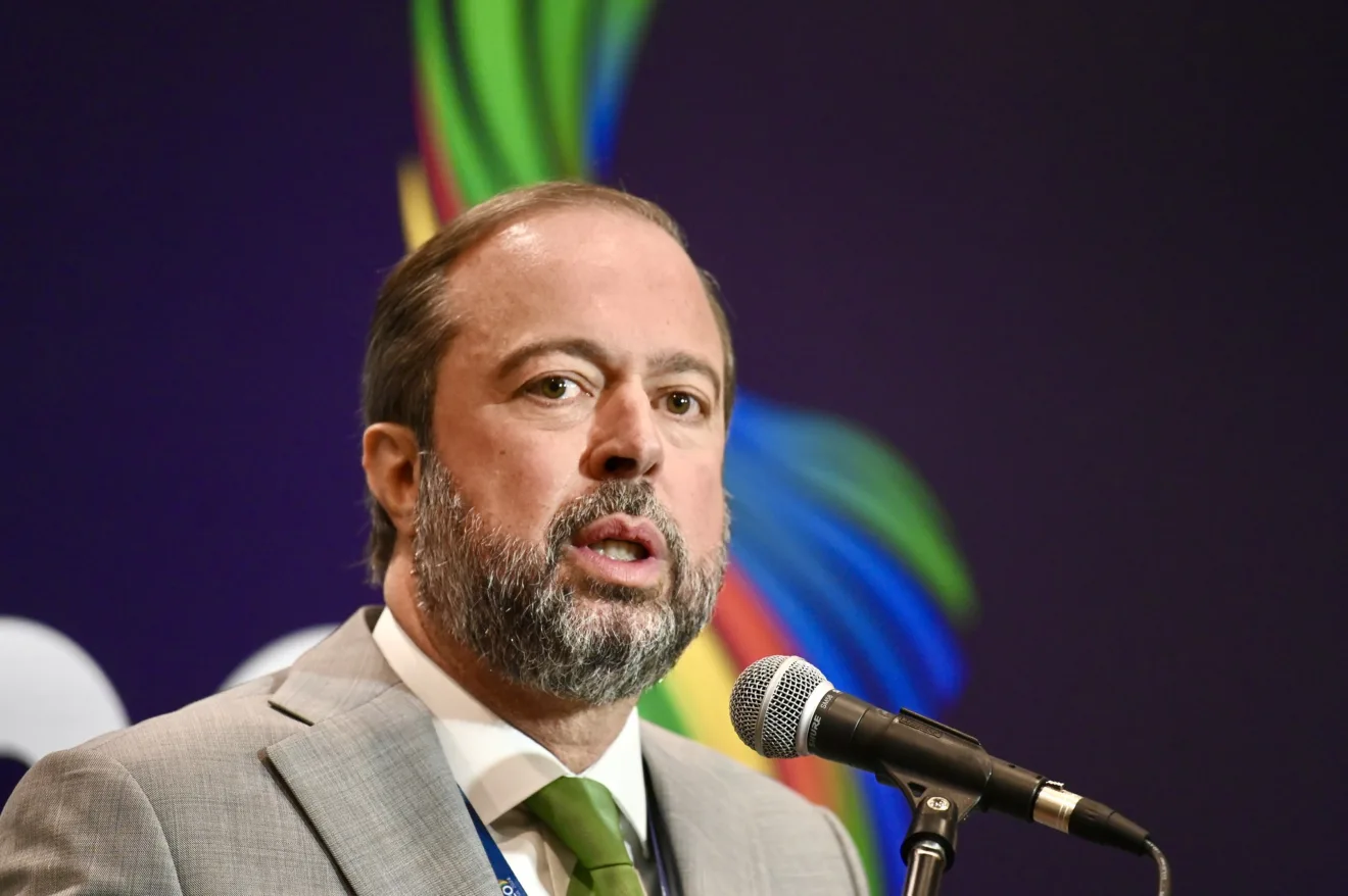 Coletiva de Imprensa do Ministro de Minas e Energia, Alexandre Silveira no G20 em Foz do Iguaçu. (02/10/2024) - Foto: Ricardo Botelho/MME