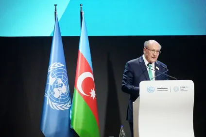 Vice-presidente da República, Geraldo Alckmin, fala sobre emissões de GEE na COP 29. Foto de Cadu Gomes (VPR)