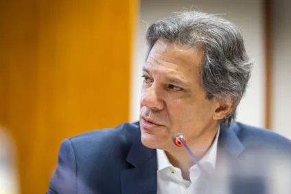 Fernando Haddad, ministro da Fazenda, durante café da manhã com jornalistas em dezembro de 2024