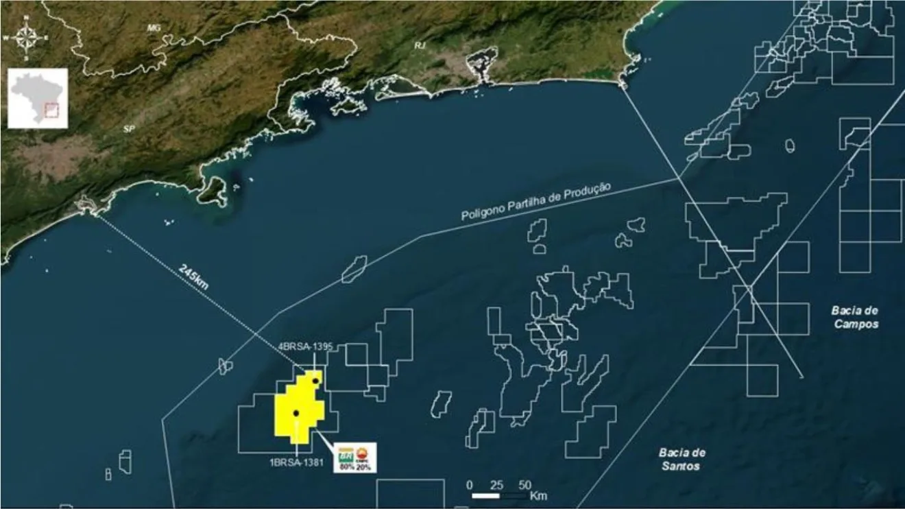 Petrobras identifica hidrocarbonetos em novo poço do pré-sal