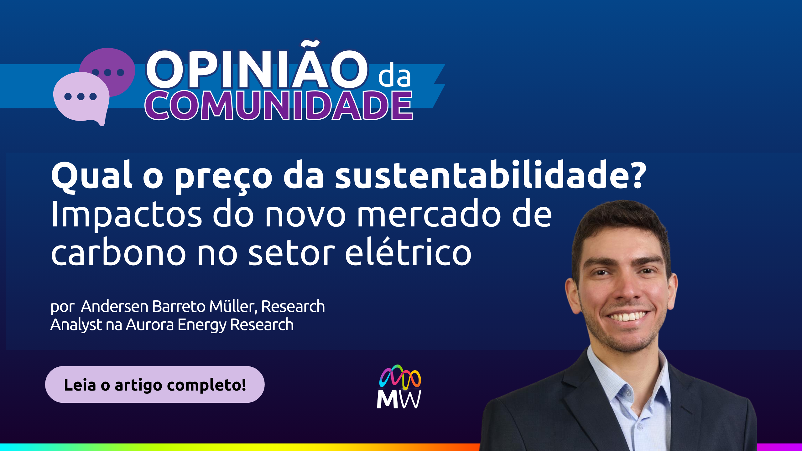 Andersen Barreto Müller fala sobre carbono (Divulgação MegaWhat)