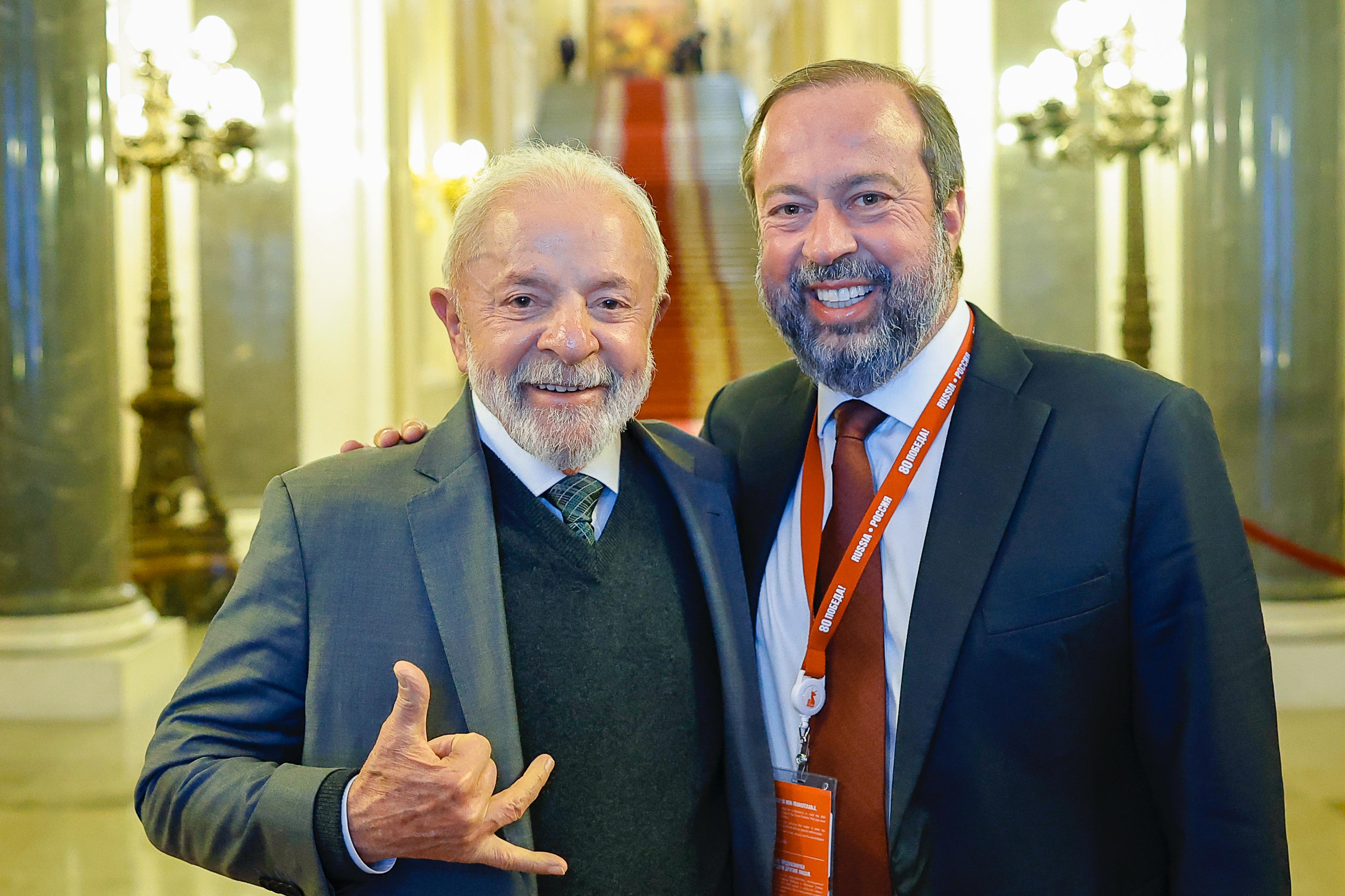 Presidente Lula e Ministro Alexandre Silveira - Rússia (09/05/2025) - Foto Ricardo Stuckert