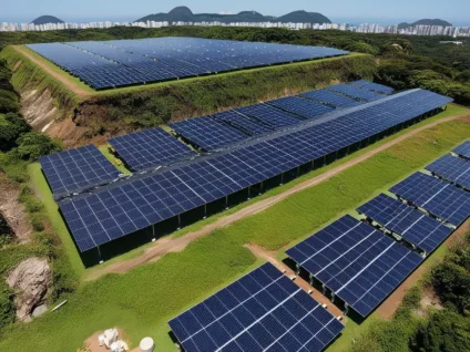 Usina solar em aterro sanitário Crédito MTR Solar (Divulgação)