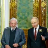 Presidente do Brasil, Luiz Inácio Lula da Silva, e da Rússia, Vladimir Putin Crédito Ricardo Stuckert PR