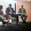 Marisete Pereira, Gentil Nogueira e Ivo Sechi Nazareno durante evento da MegaWhat
