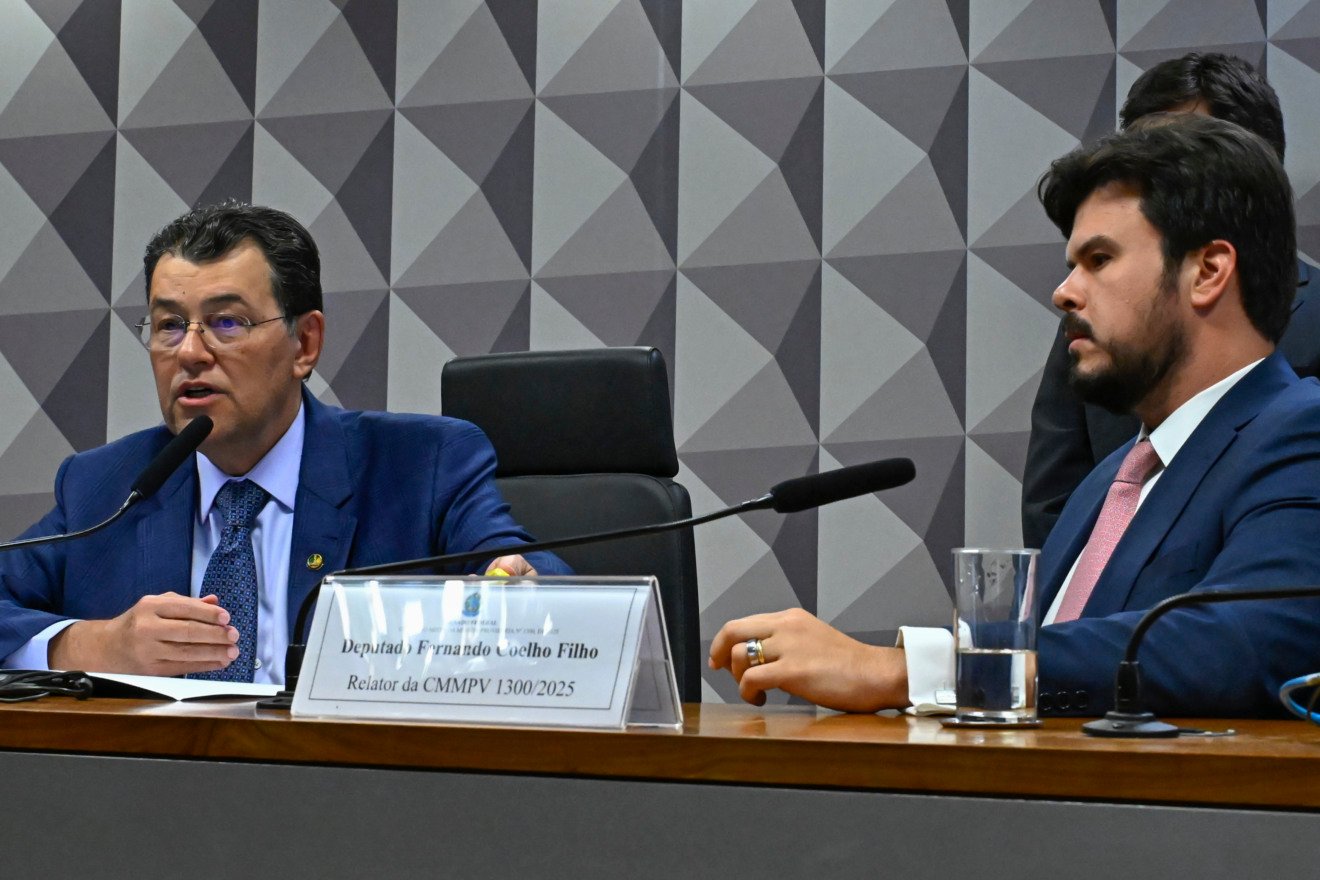 O senador Eduardo Braga e o deputado Fernando Coelho Filho (União-PE).

Foto: Waldemir Barreto/Agência Senado