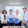 Assinatura do contrato entre a Sungrow e grupo Rocca (crédito marketing Sungrow).