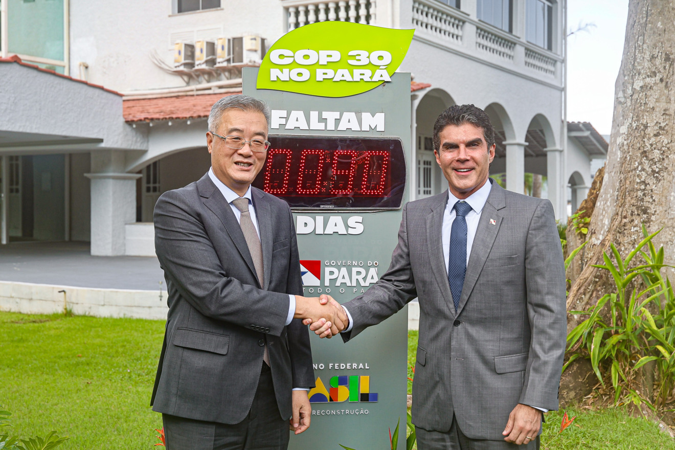 COP30 no Pará - Reunião entre governador e embaixador da China. Crédito Marco Santos (Agência Pará)